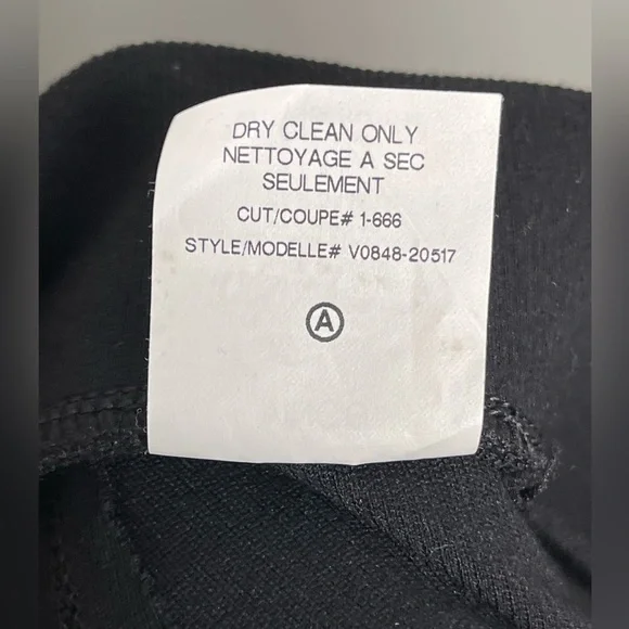 Vince Black Leggings Pants Stirrup Ribbed Knit Pull On Stretch Size Large - Picture 10 of 11